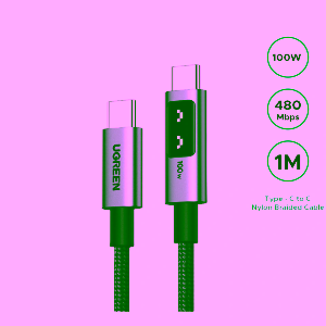 Ugreen Uno 100W cable Sri Lanka, 1m E-Marker USB-C